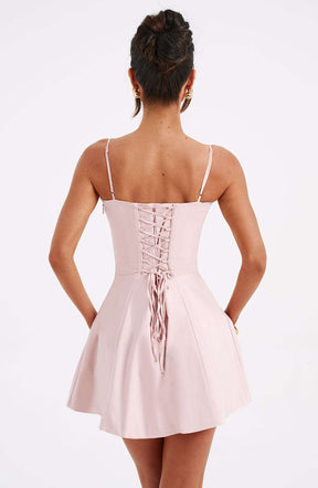 Lacey Mini Dress - Blush Ryvelle