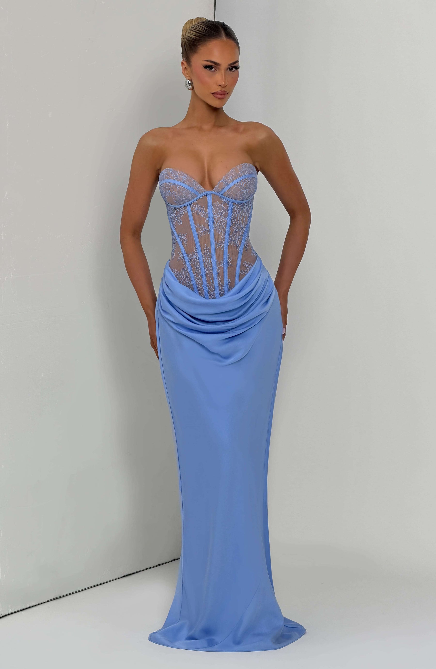 Kathleen Maxi Dress - Powder Blue Ryvelle