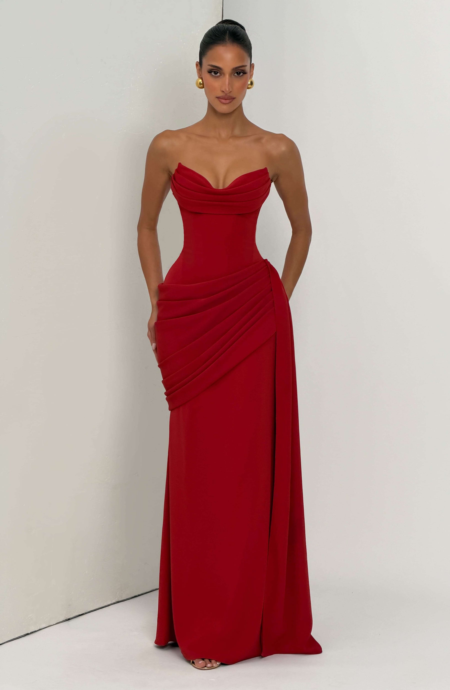 Matisse Maxi Dress - Deep Red Ryvelle