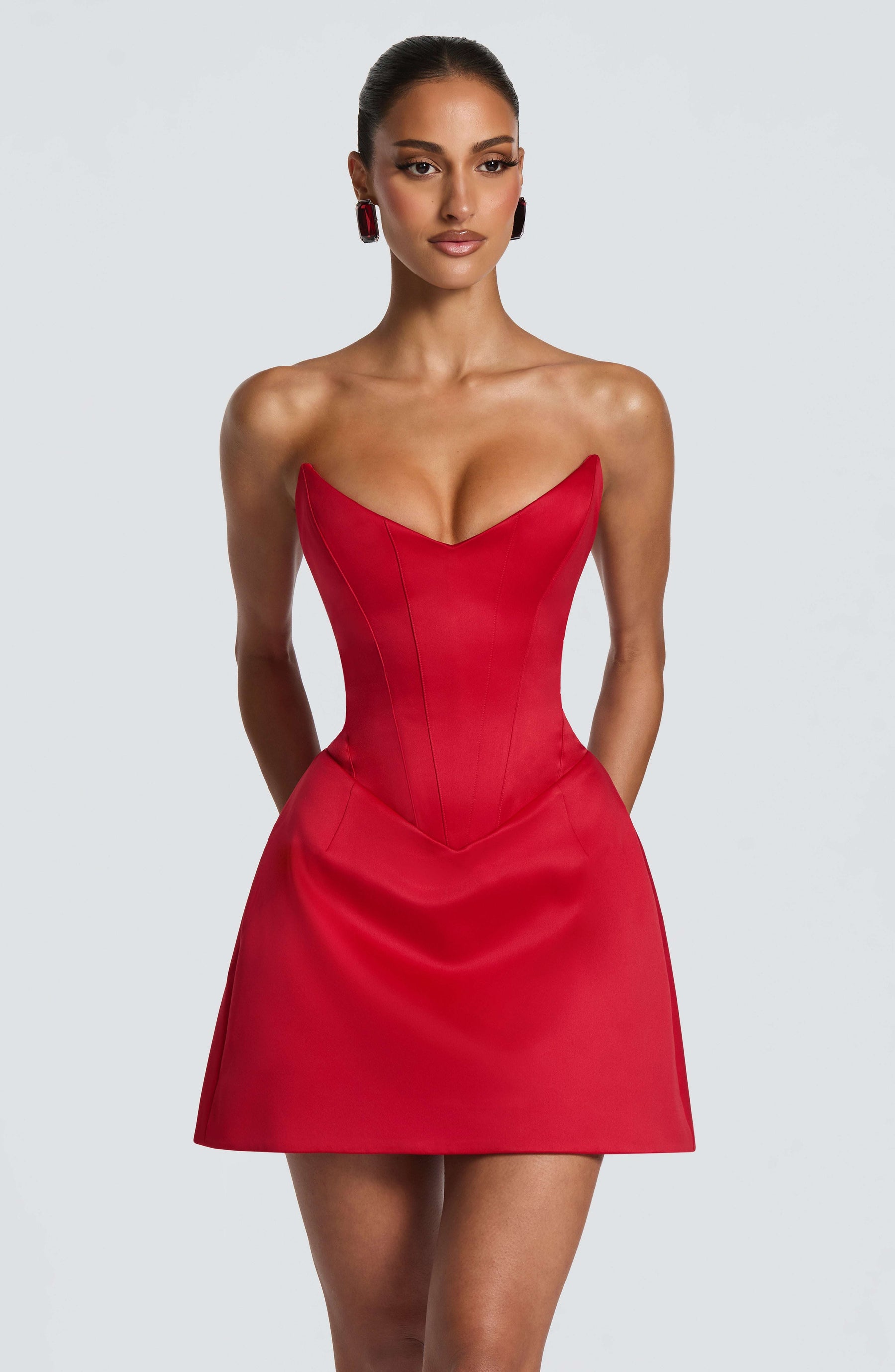 Torin Mini Dress - Red Ryvelle