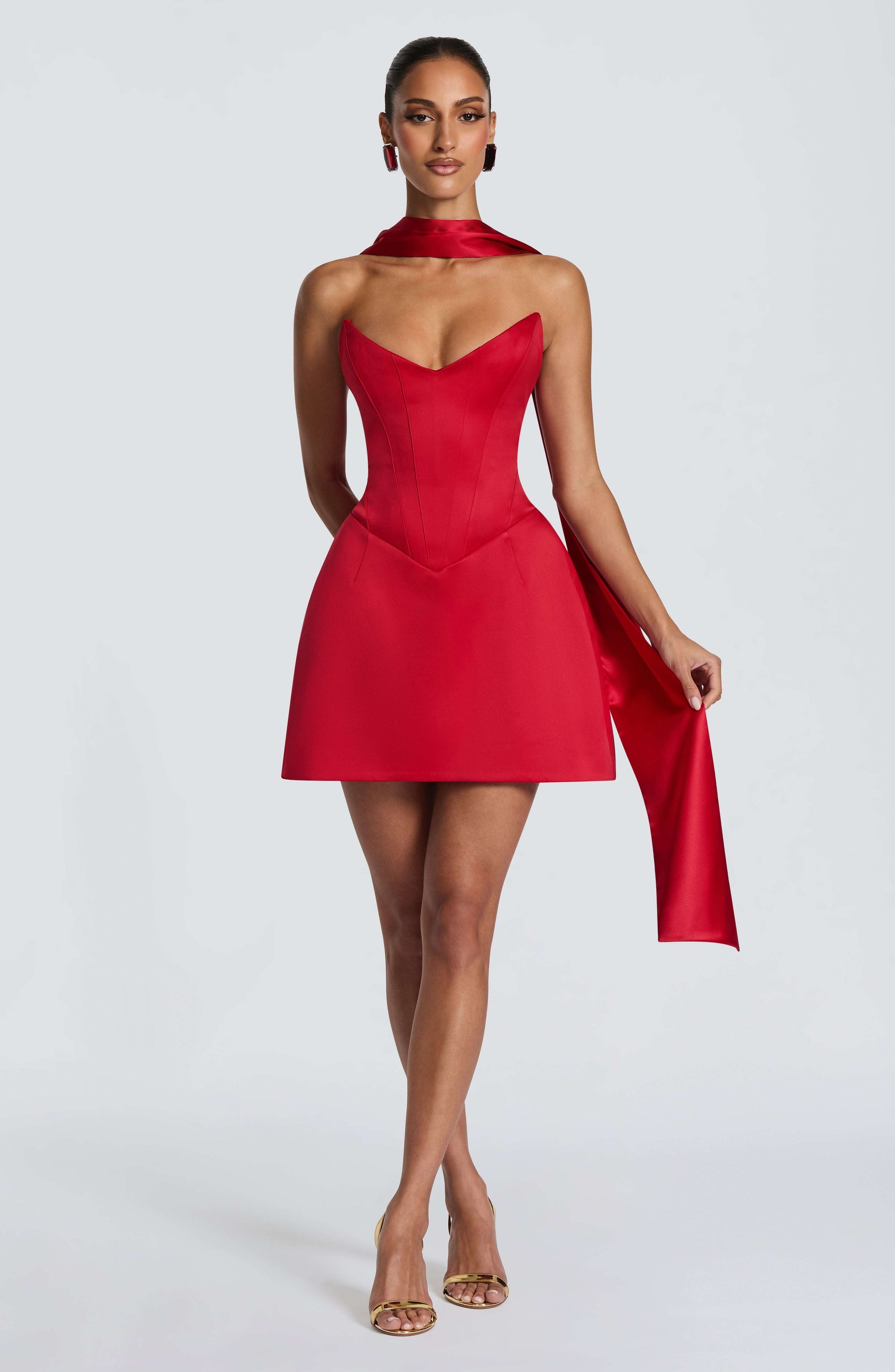 Torin Mini Dress - Red Ryvelle
