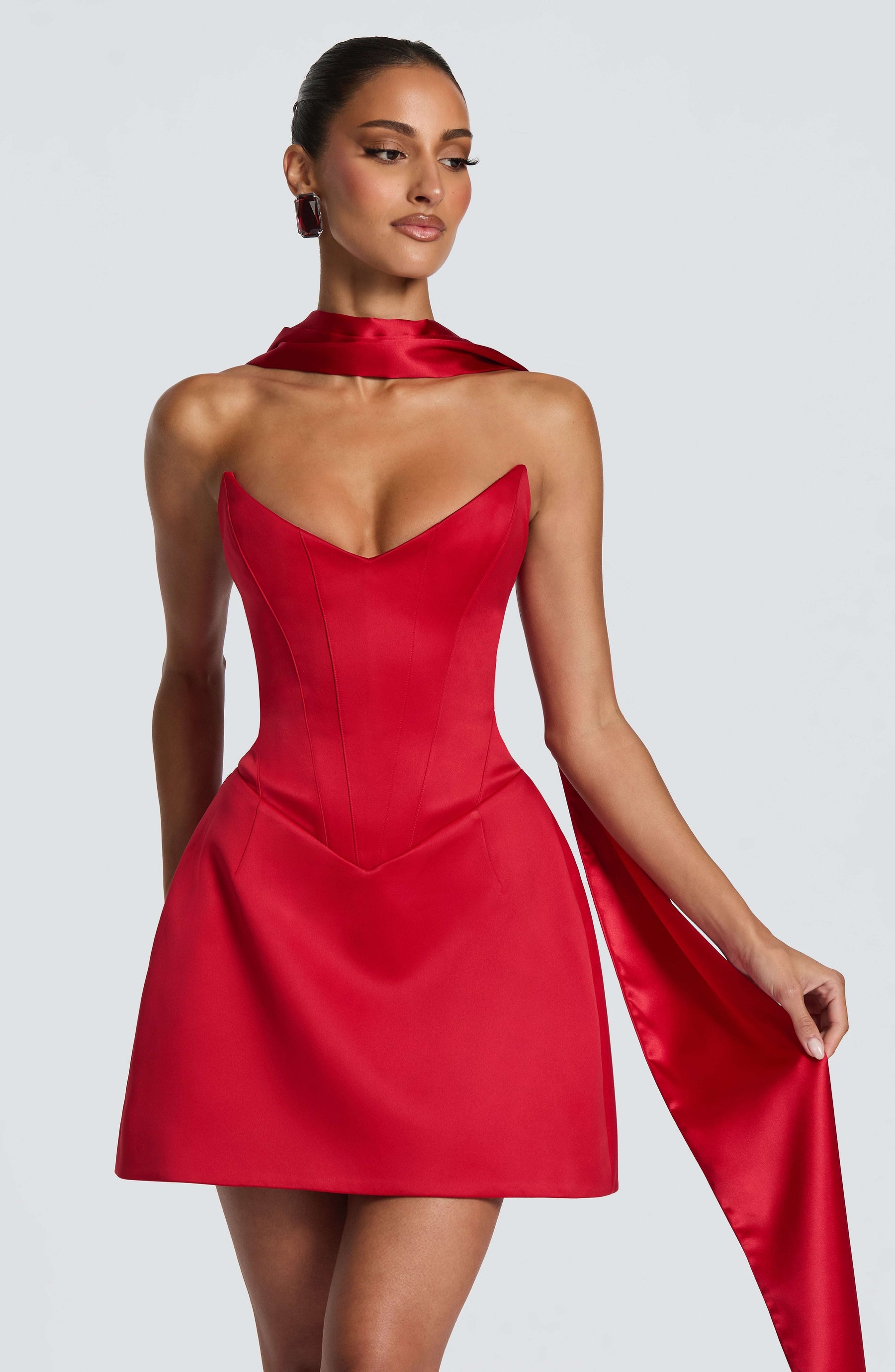 Torin Mini Dress - Red Ryvelle