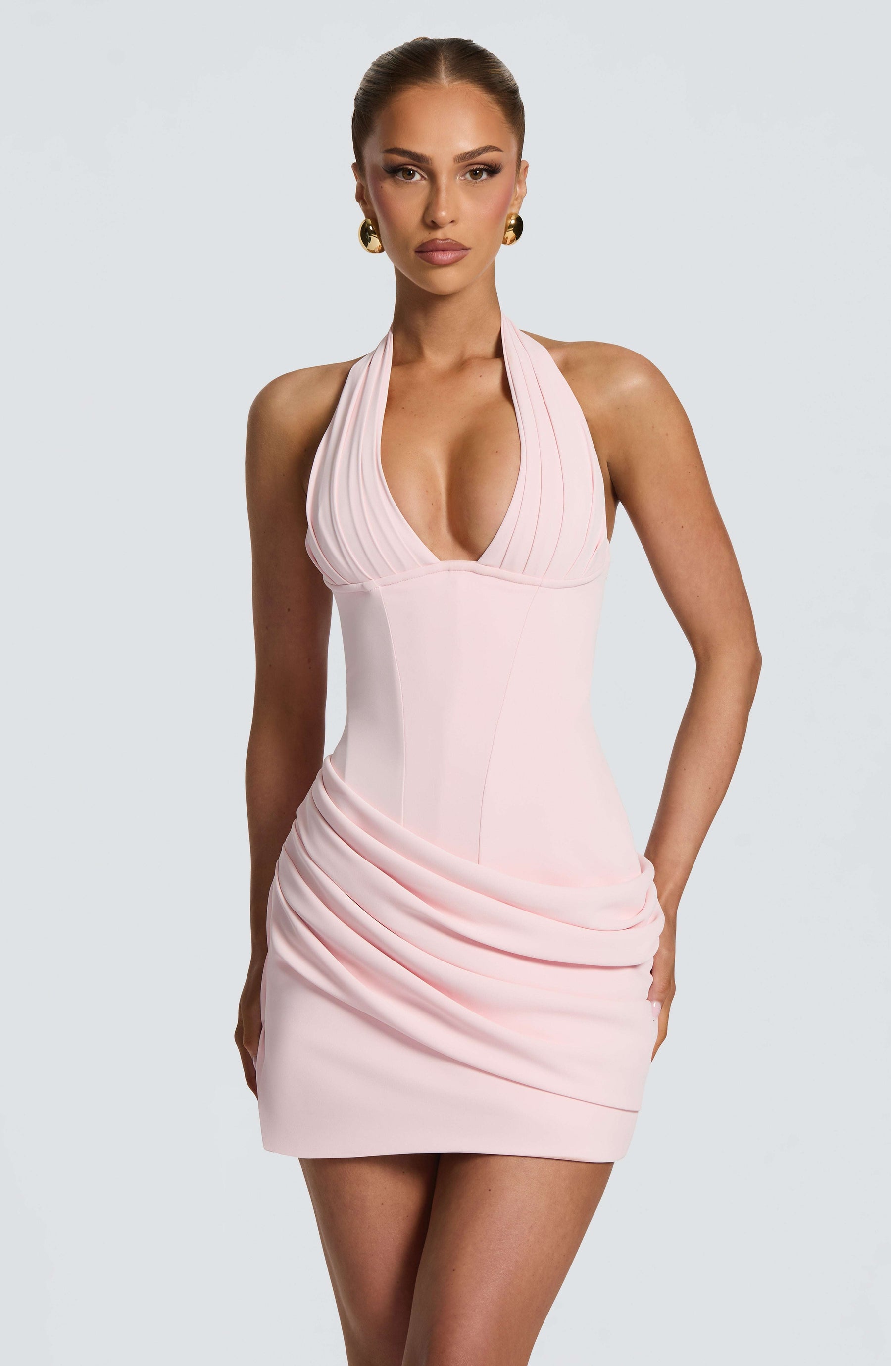 Nehemia Mini Dress - Blush Ryvelle