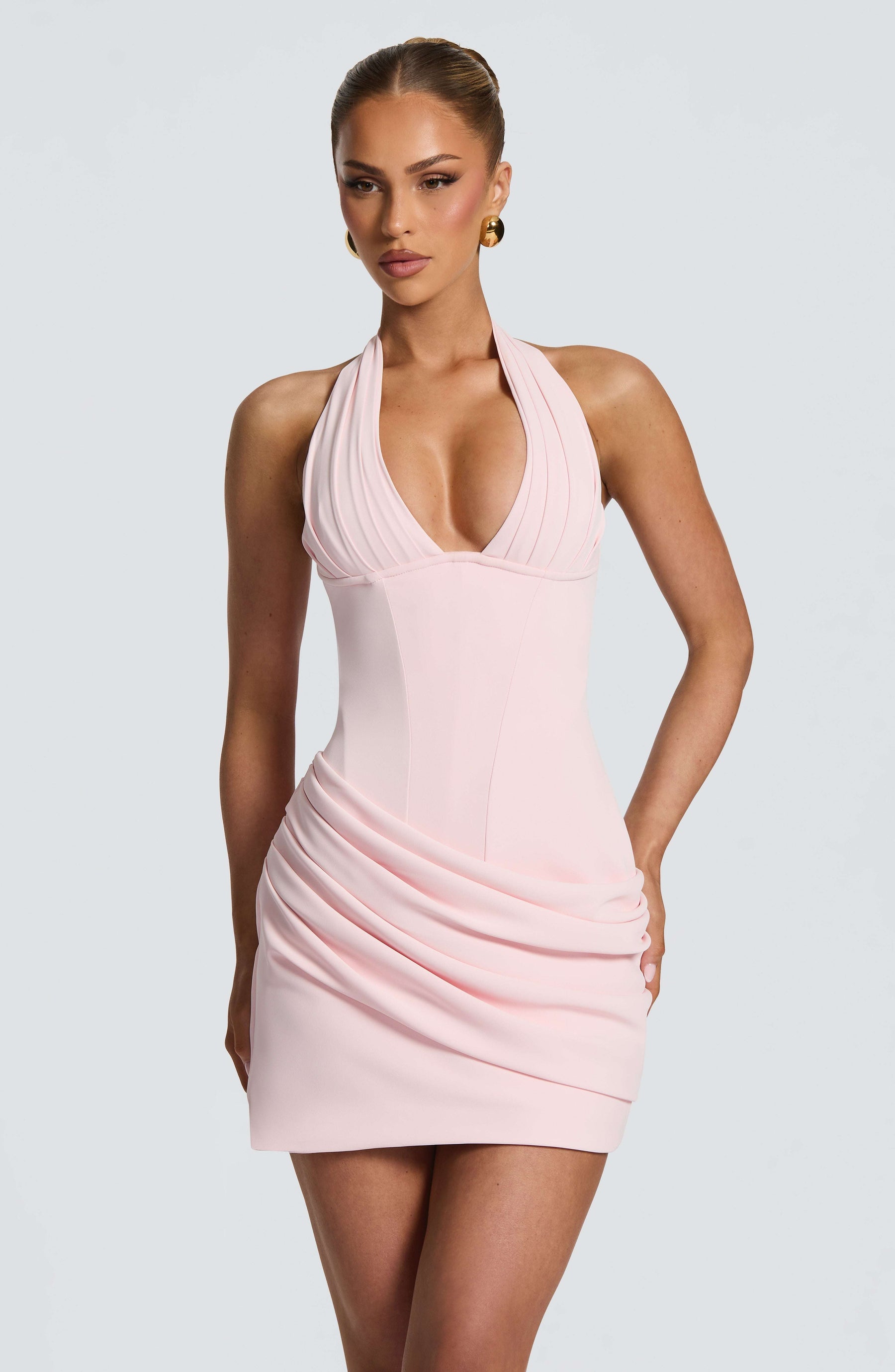 Nehemia Mini Dress - Blush Ryvelle