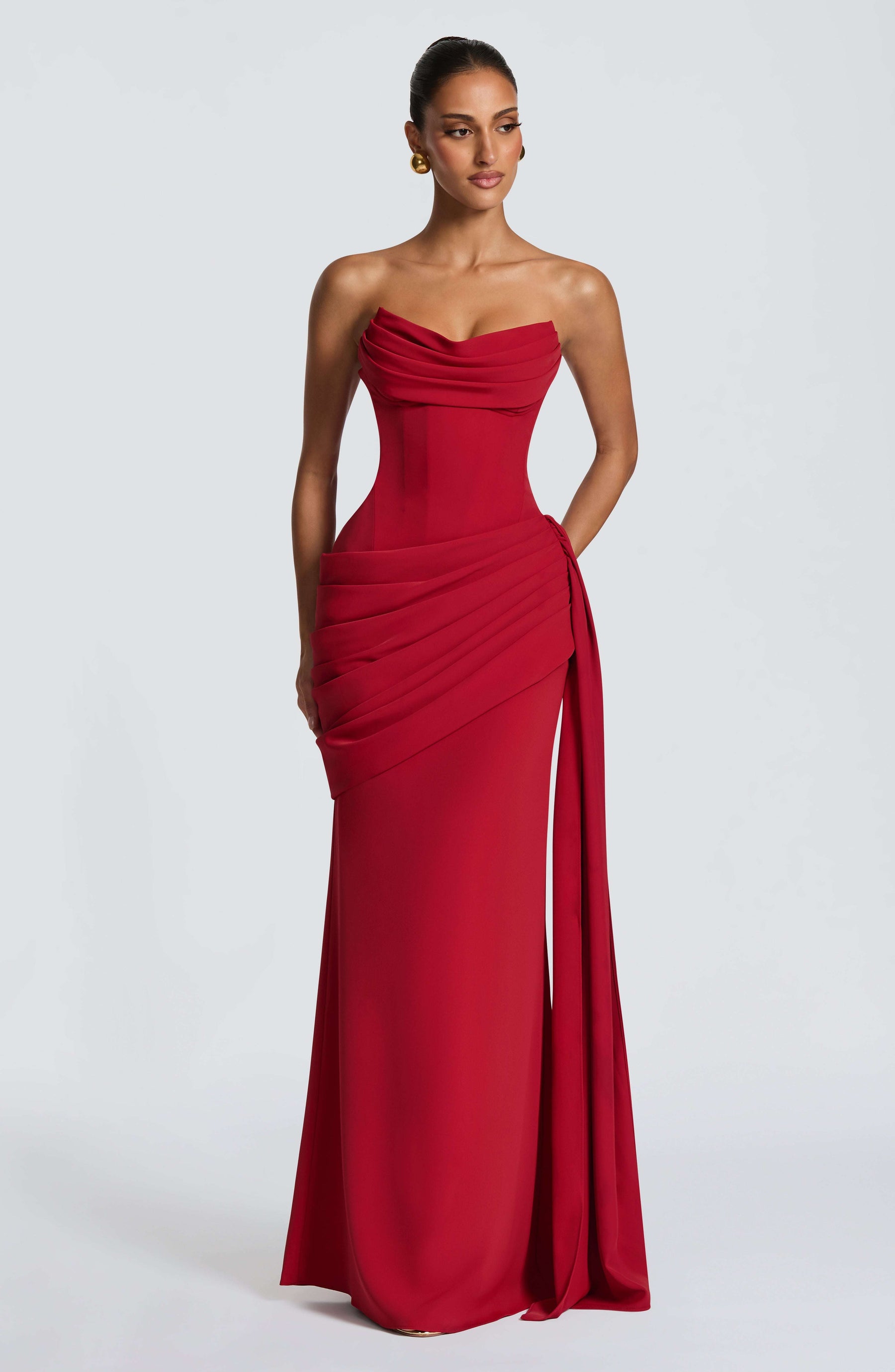 Matisse Maxi Dress - Deep Red Ryvelle