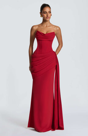 Matisse Maxi Dress - Deep Red Ryvelle