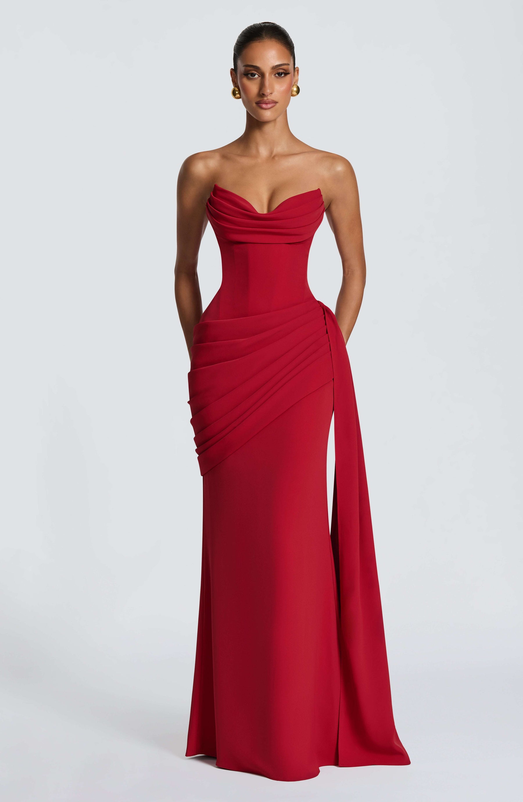 Matisse Maxi Dress - Deep Red Ryvelle