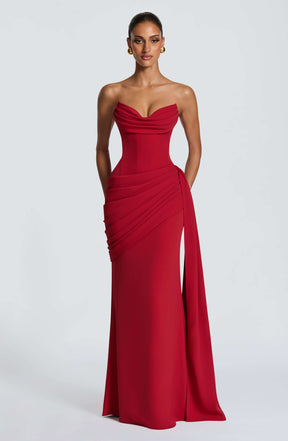 Matisse Maxi Dress - Deep Red Ryvelle