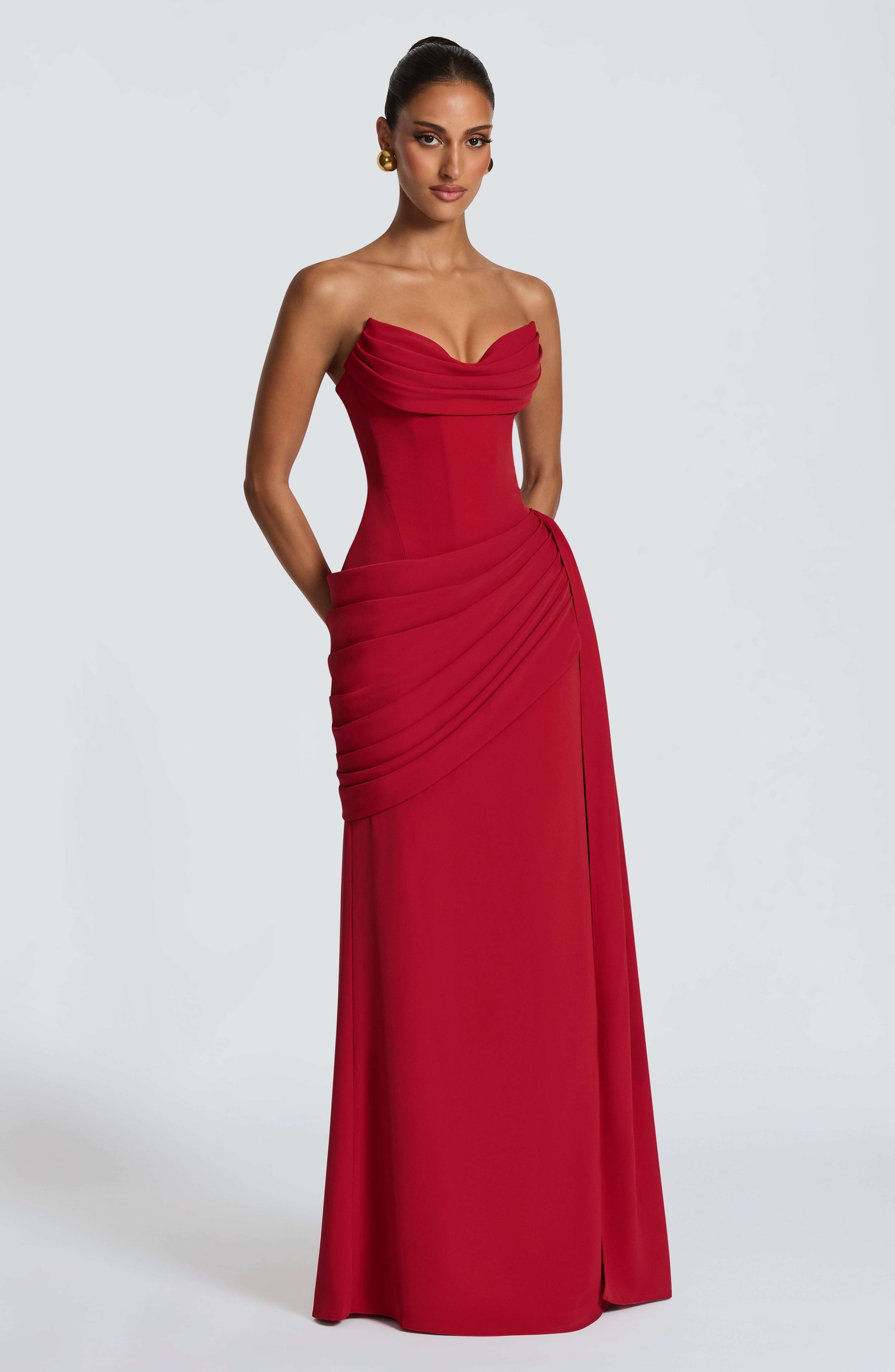 Matisse Maxi Dress - Deep Red Ryvelle