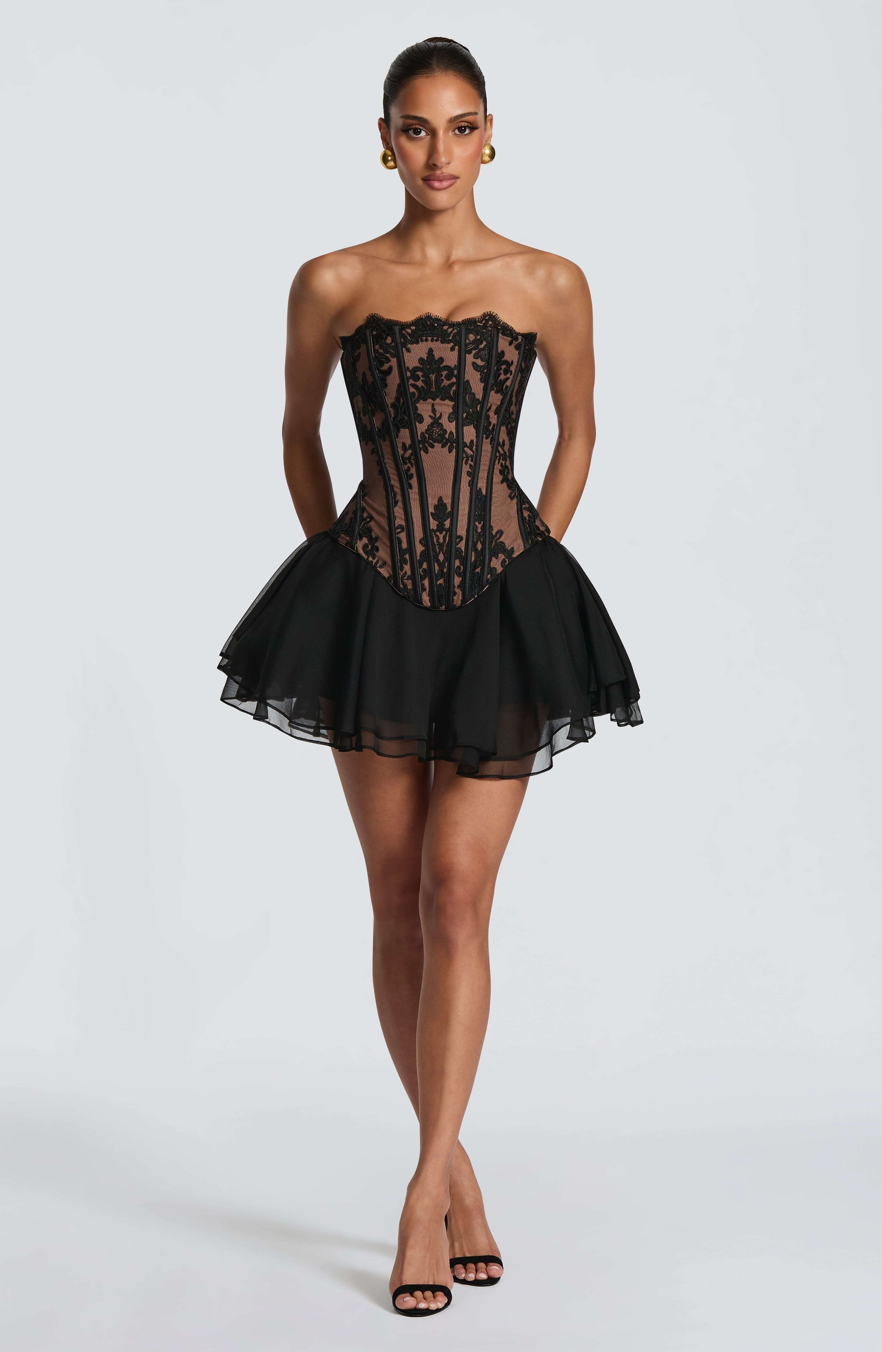 Reagan Skort - Black Ryvelle