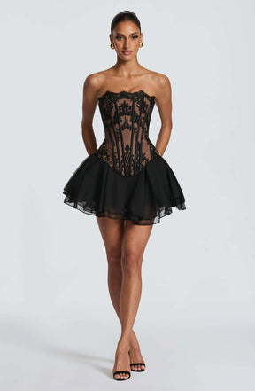 Reagan Skort - Black Ryvelle