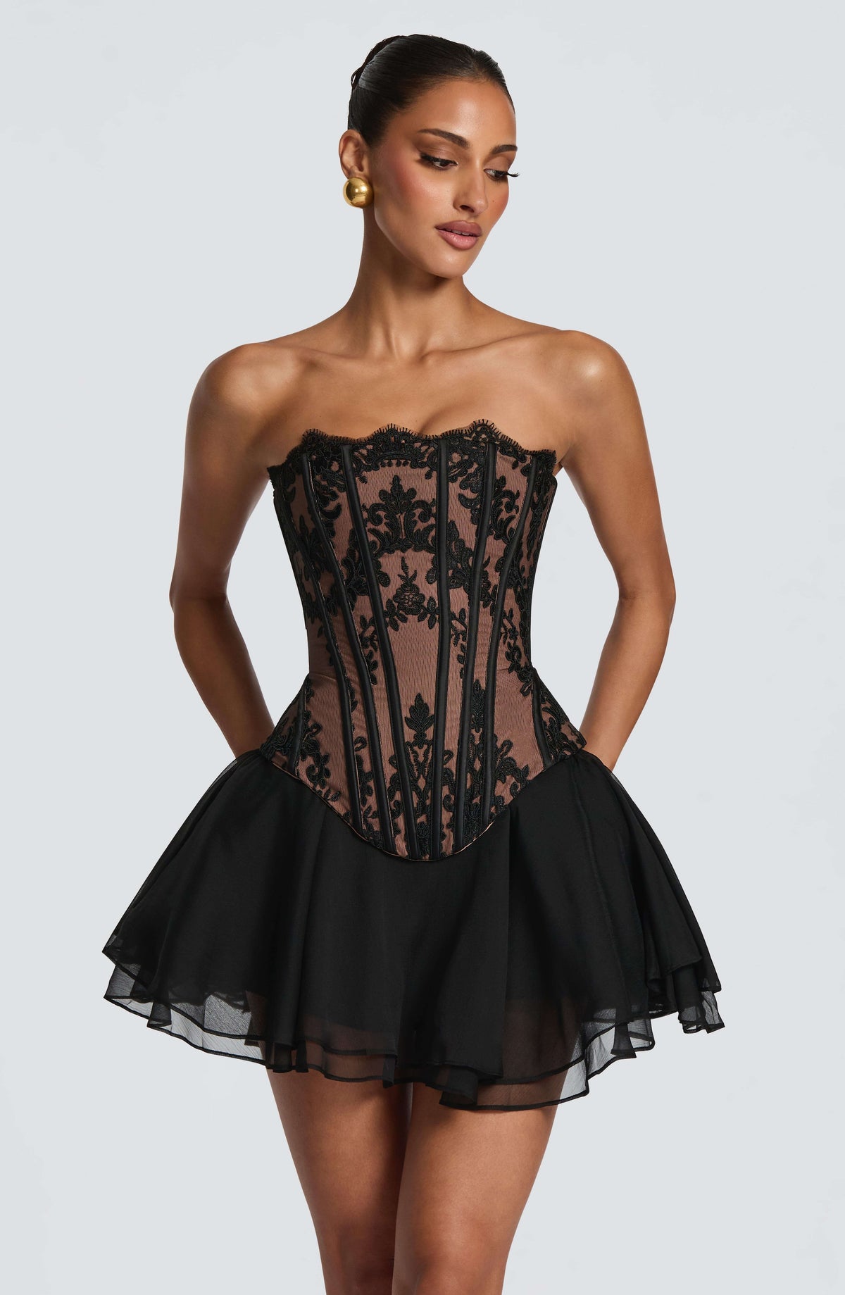 Reagan Skort - Black Ryvelle