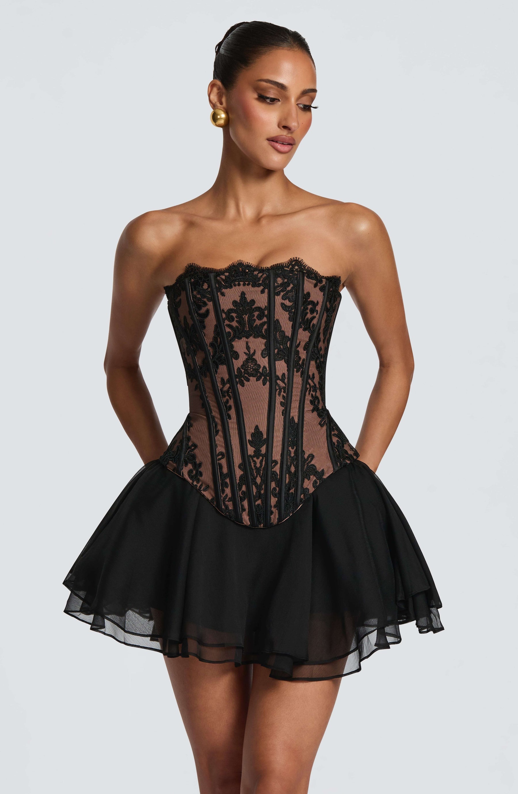 Reagan Skort - Black Ryvelle
