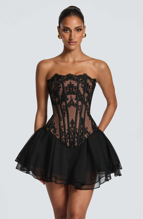 Reagan Skort - Black Ryvelle