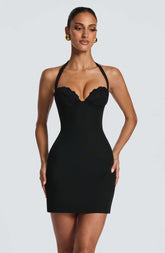 Cassia Mini Dress - Black Ryvelle