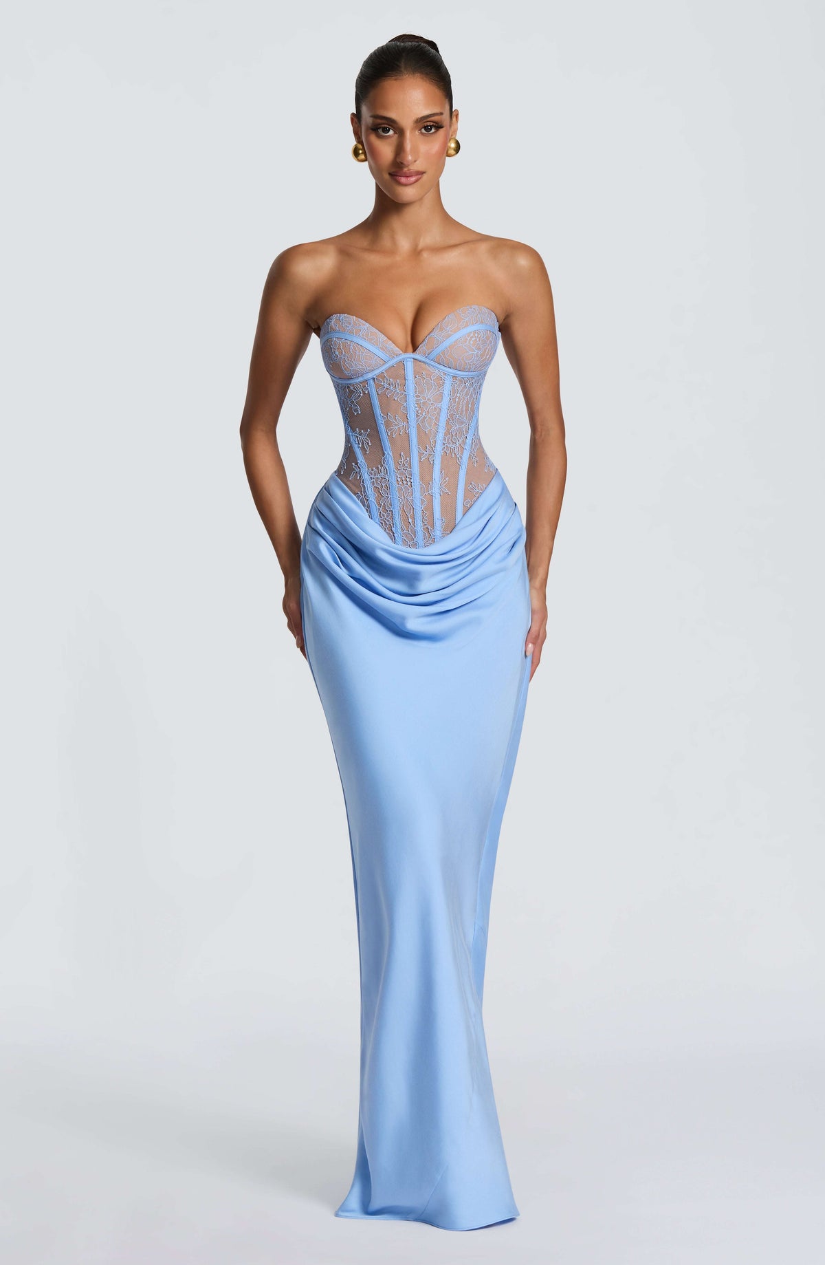 Kathleen Maxi Dress - Powder Blue Ryvelle