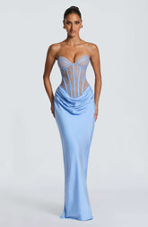 Kathleen Maxi Dress - Powder Blue Ryvelle