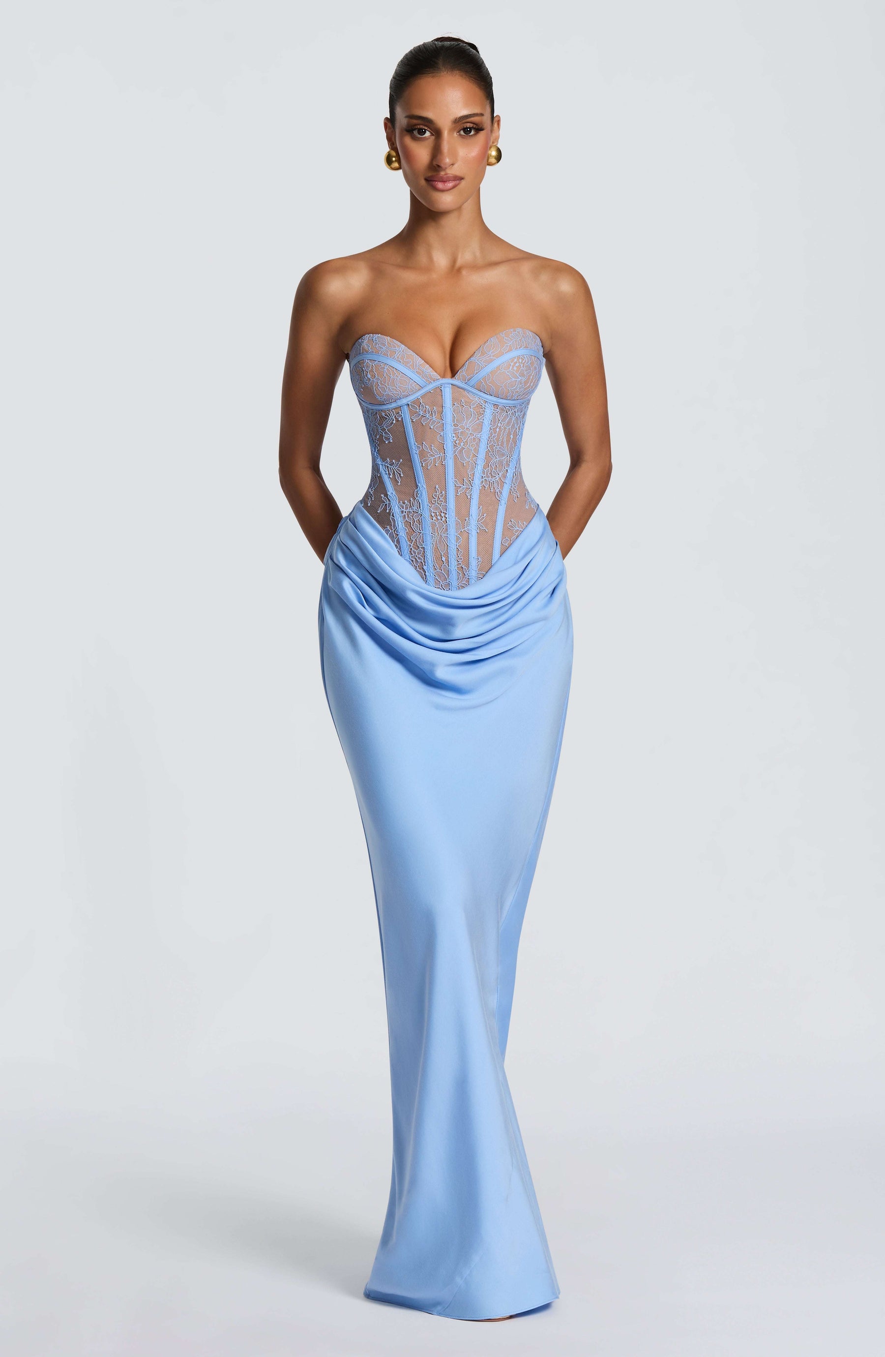 Kathleen Maxi Dress - Powder Blue Ryvelle