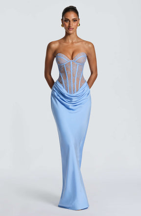 Kathleen Maxi Dress - Powder Blue Ryvelle