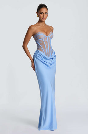 Kathleen Maxi Dress - Powder Blue Ryvelle