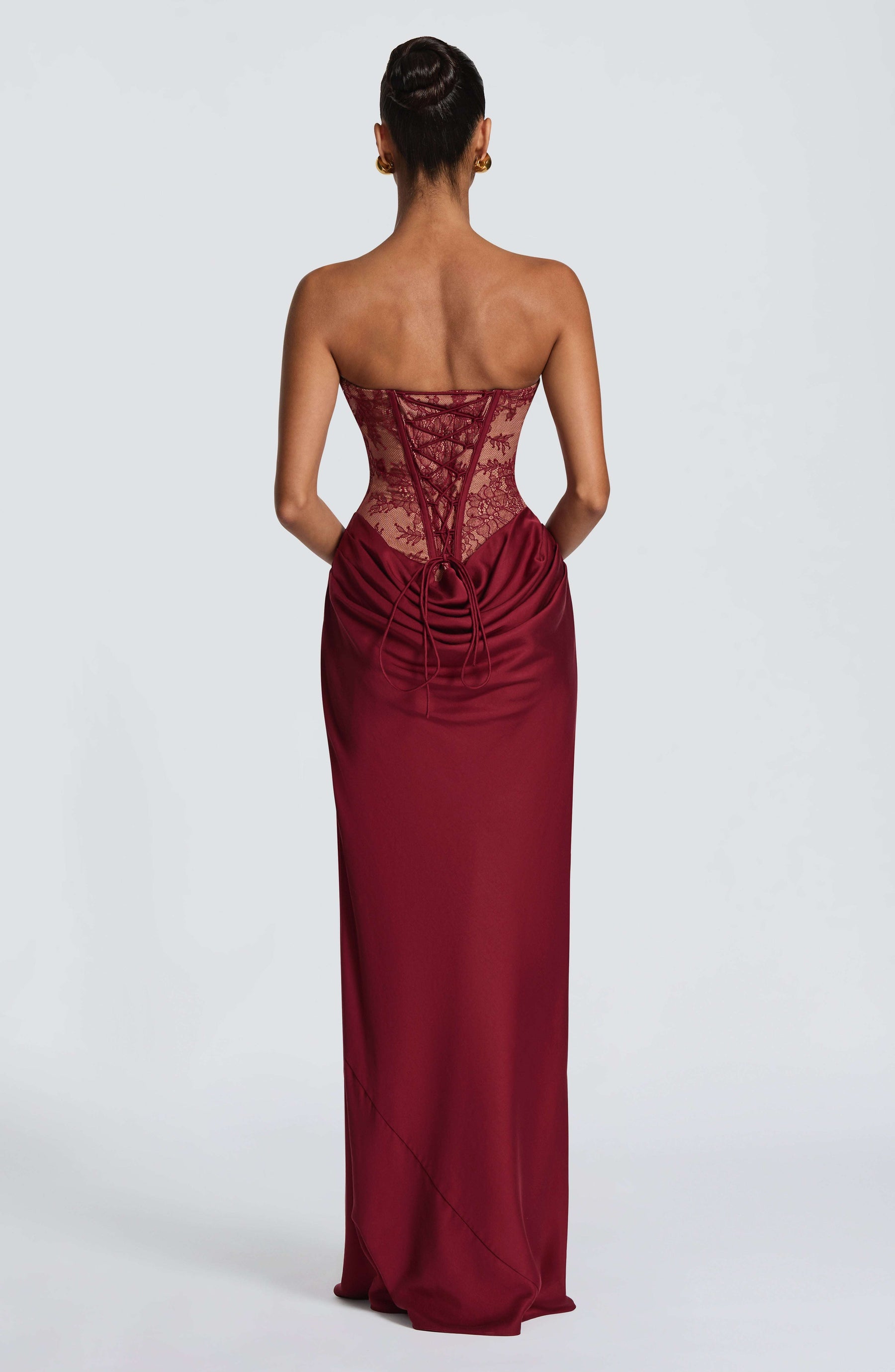 Kathleen Maxi Dress - Burgundy Ryvelle