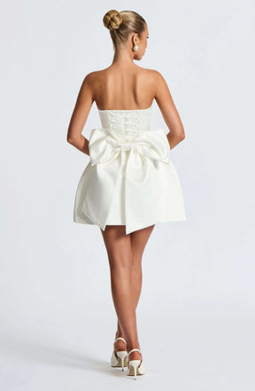 Abbey Mini Dress - Ivory R.F