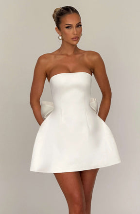 Abbey Mini Dress - Ivory R.F
