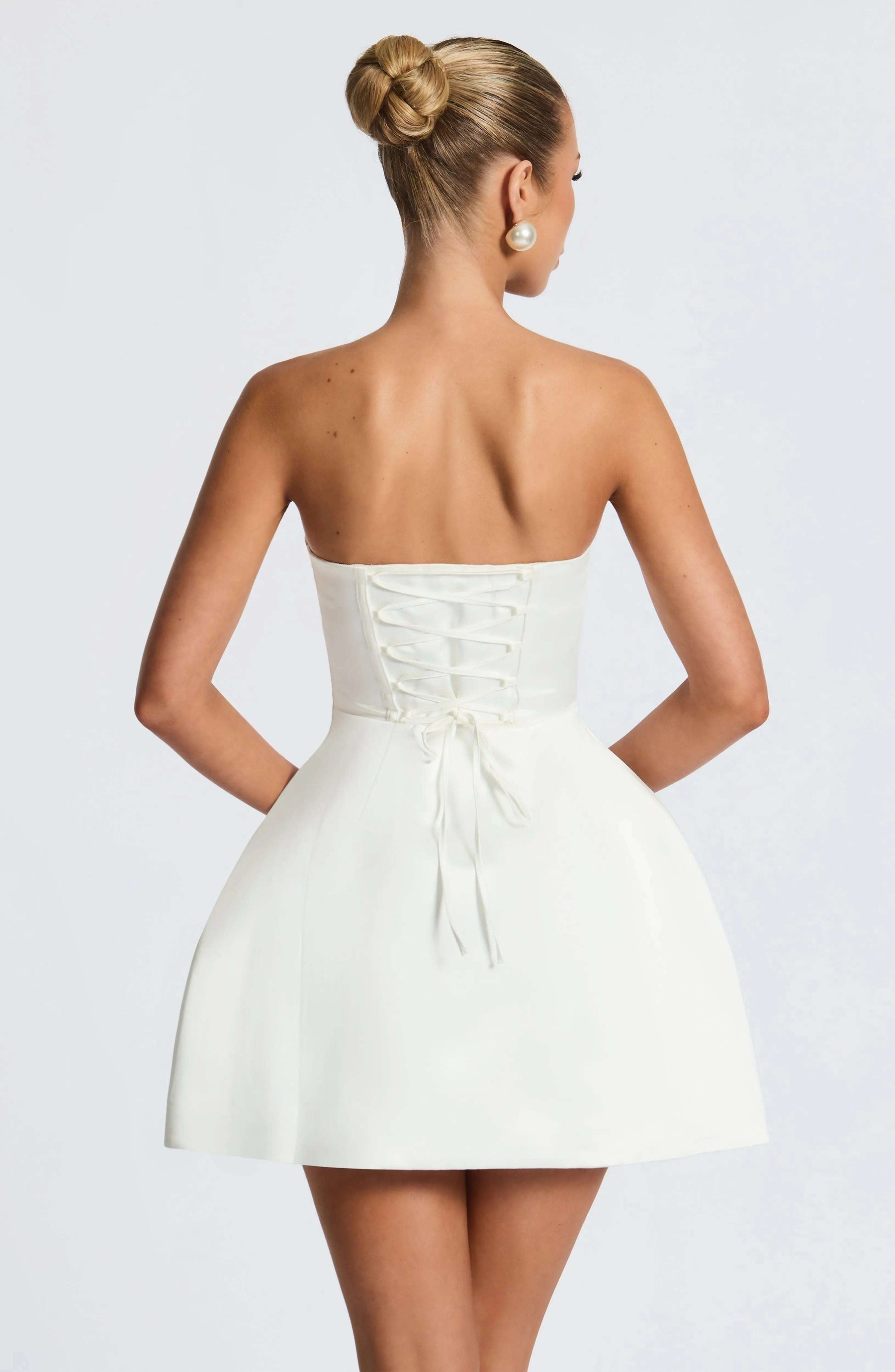 Abbey Mini Dress - Ivory R.F