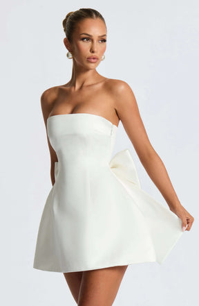 Abbey Mini Dress - Ivory R.F