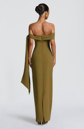 Addie Maxi Dress - Deep Olive R.F