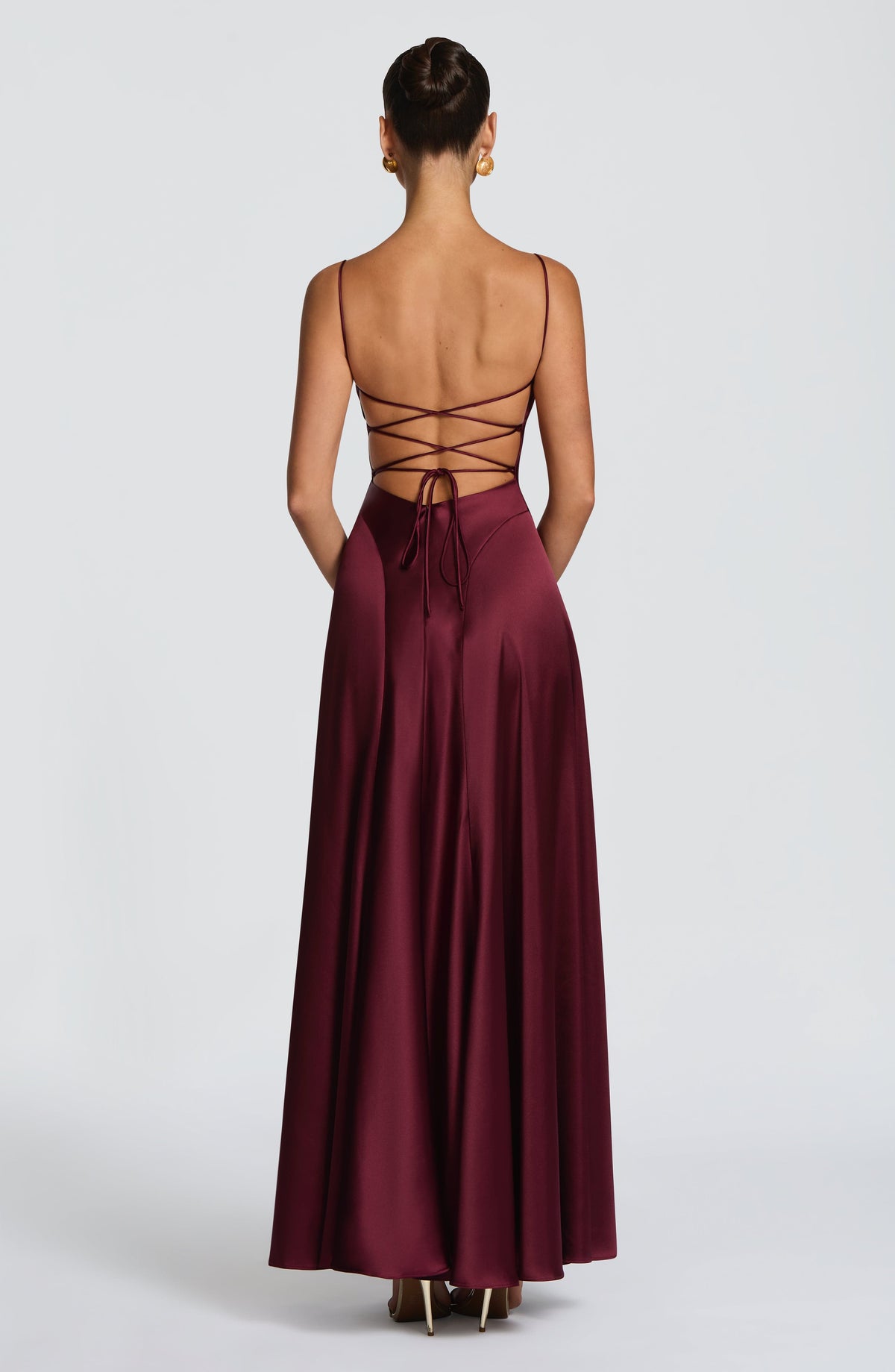 Adelina Maxi Dress - Cherry Lacquer M.T