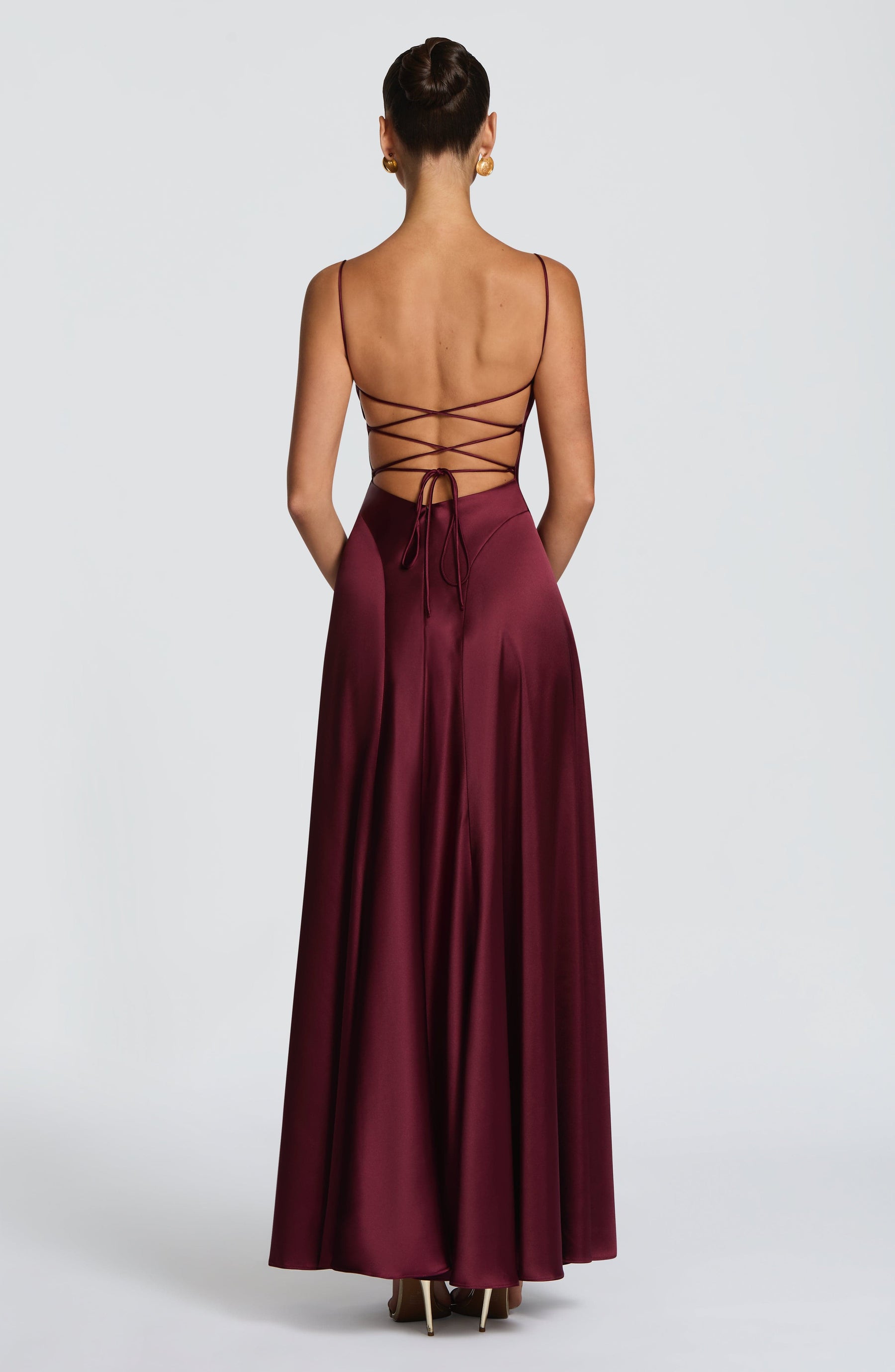 Adelina Maxi Dress - Cherry Lacquer M.T