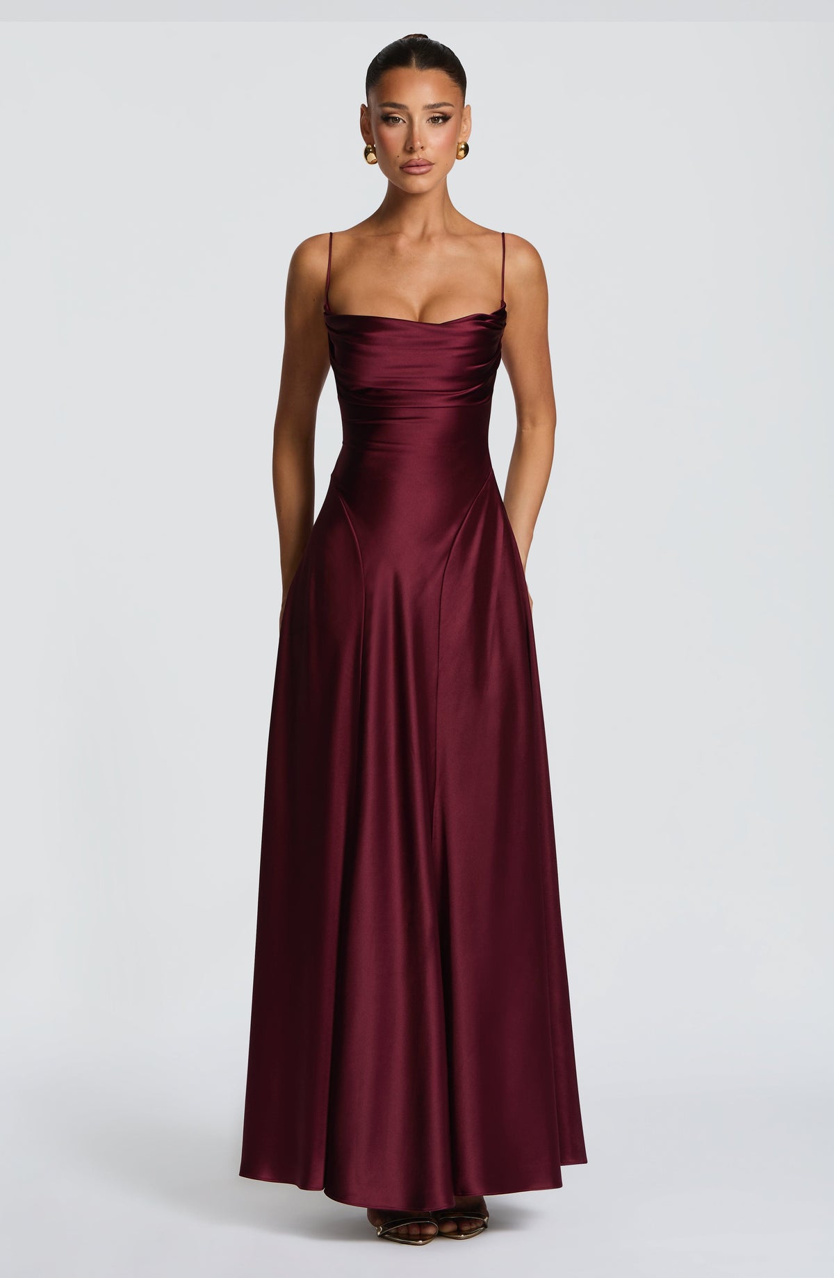 Adelina Maxi Dress - Cherry Lacquer M.T