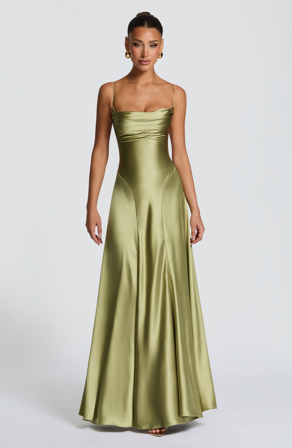 Adelina Maxi Dress - Light Olive M.T