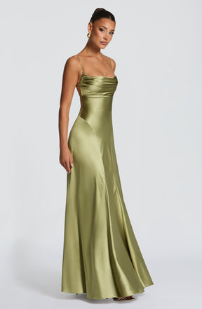 Adelina Maxi Dress - Light Olive M.T