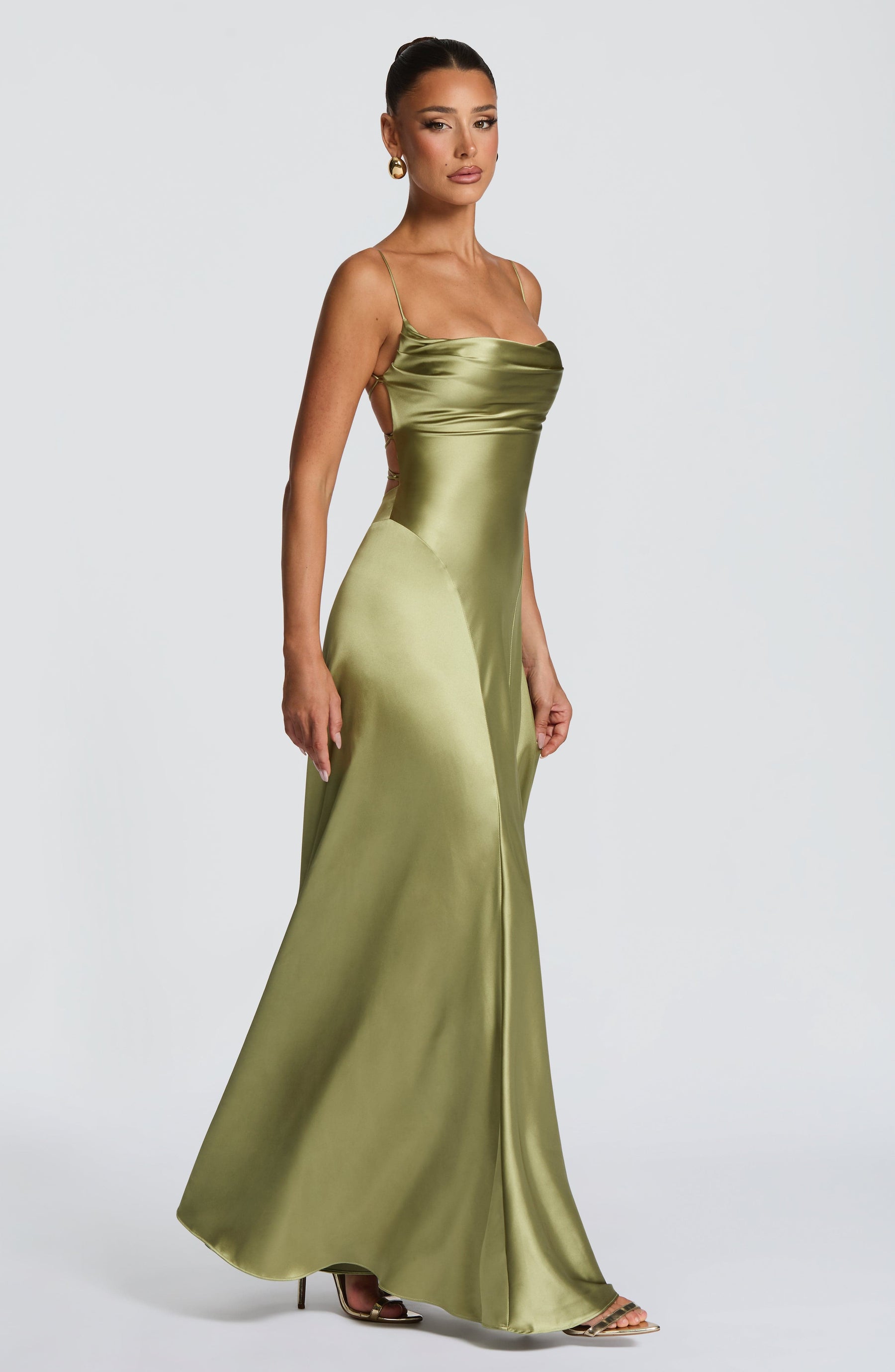 Adelina Maxi Dress - Light Olive M.T