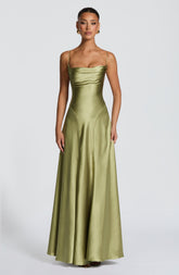 Adelina Maxi Dress - Light Olive M.T