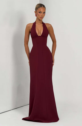 Adora Maxi Dress - Cherry Lacquer R.F