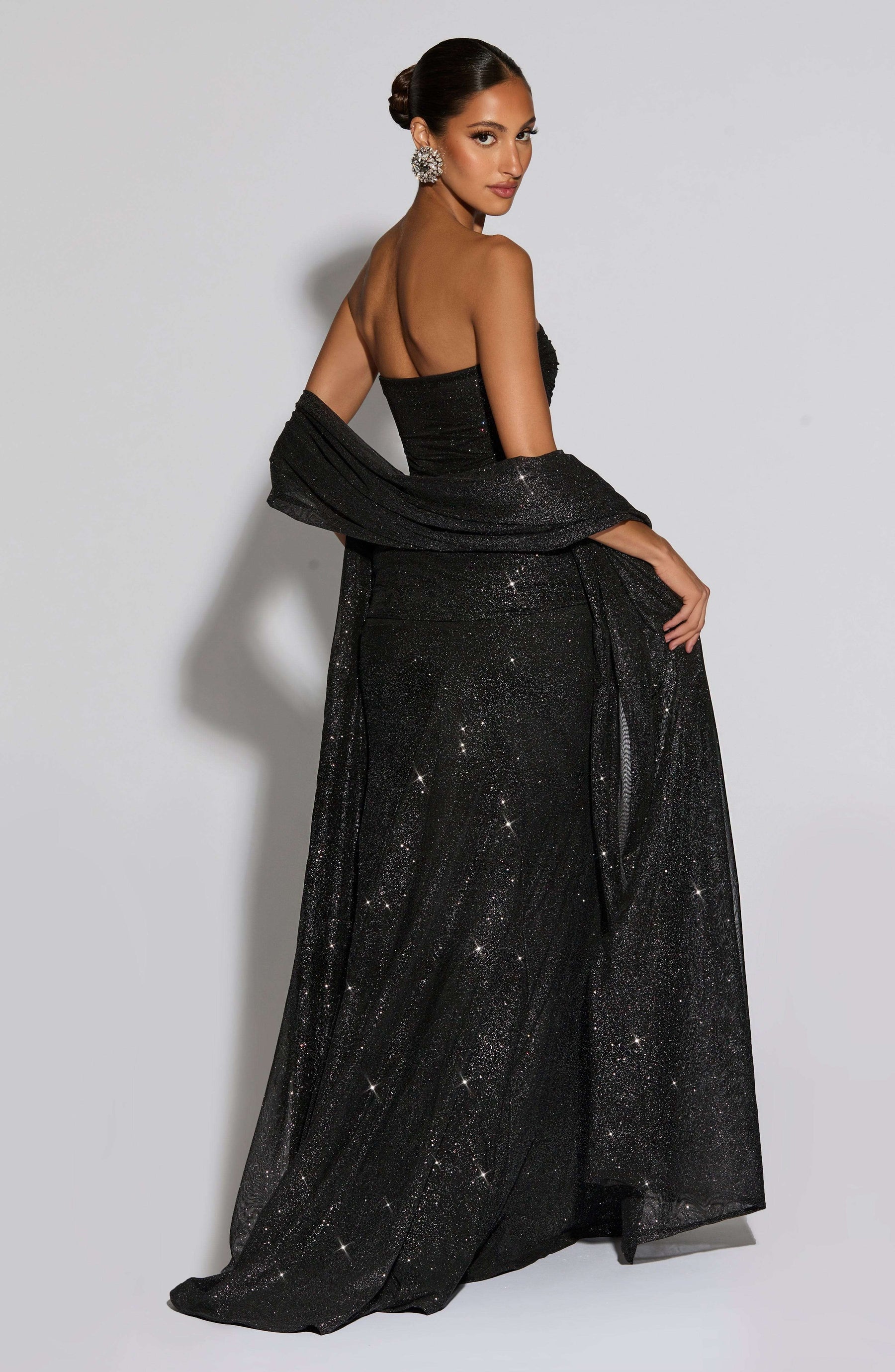 Agnes Shawl - Black Sparkle L.F