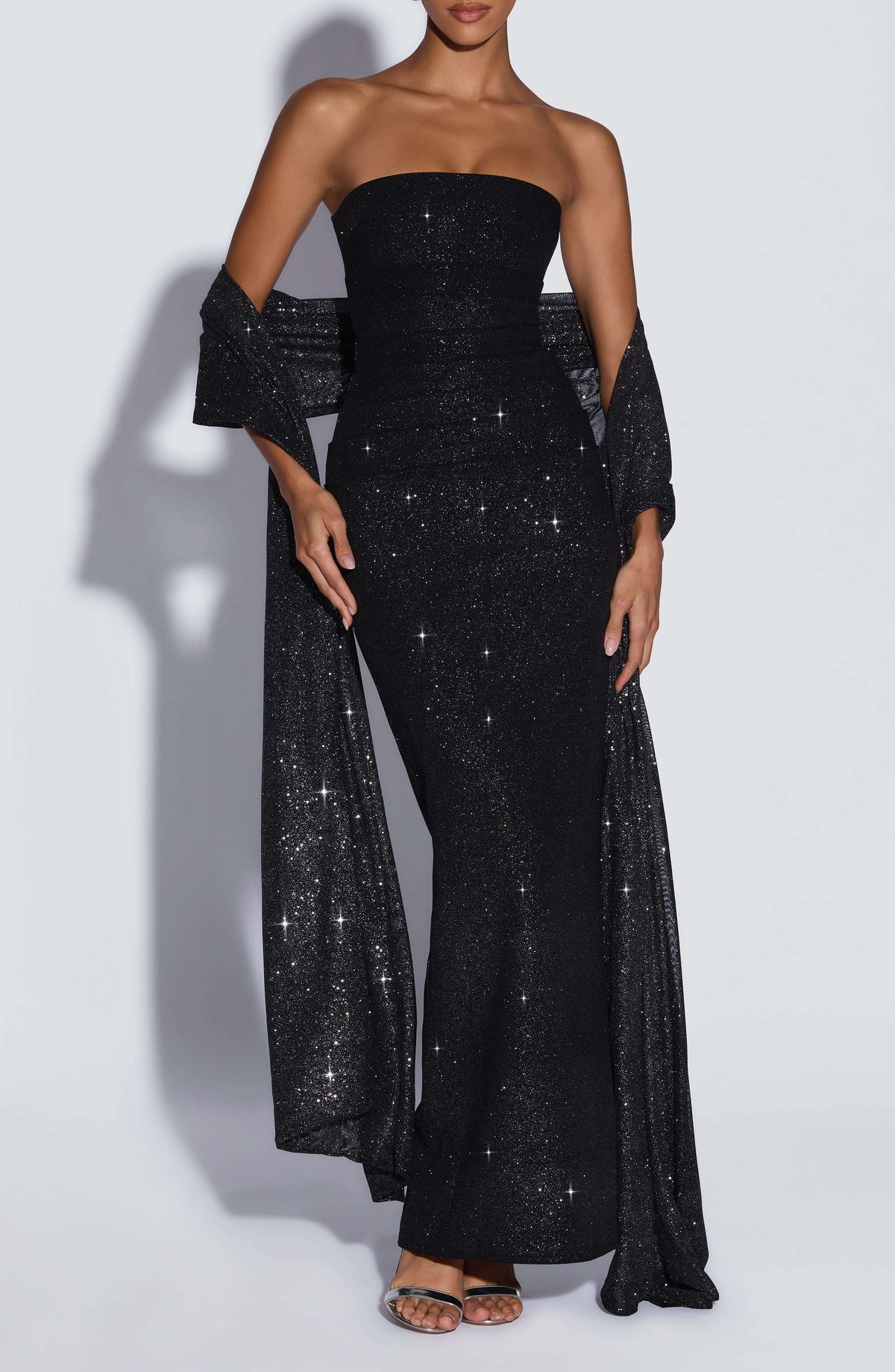 Agnes Shawl - Black Sparkle L.F
