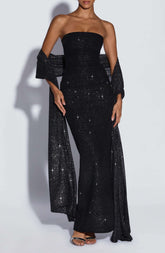 Agnes Shawl - Black Sparkle L.F