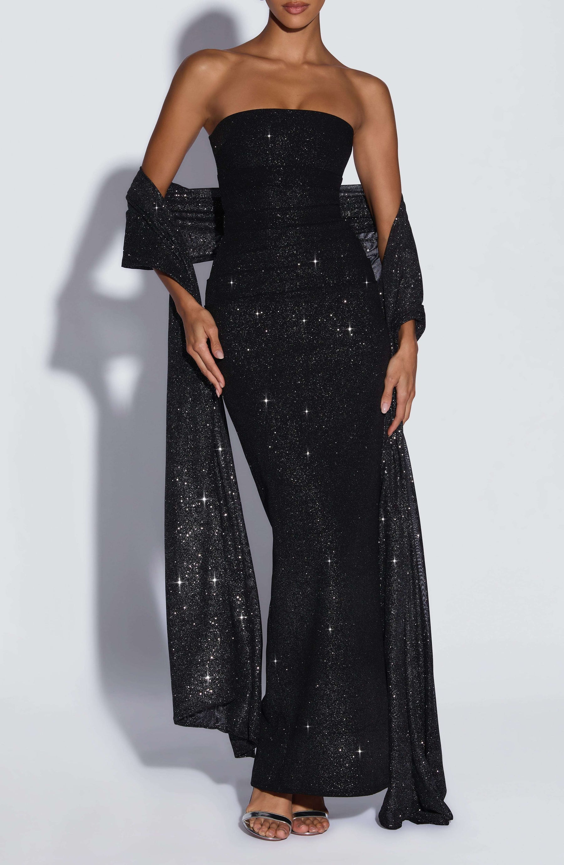 Agnes Shawl - Black Sparkle L.F