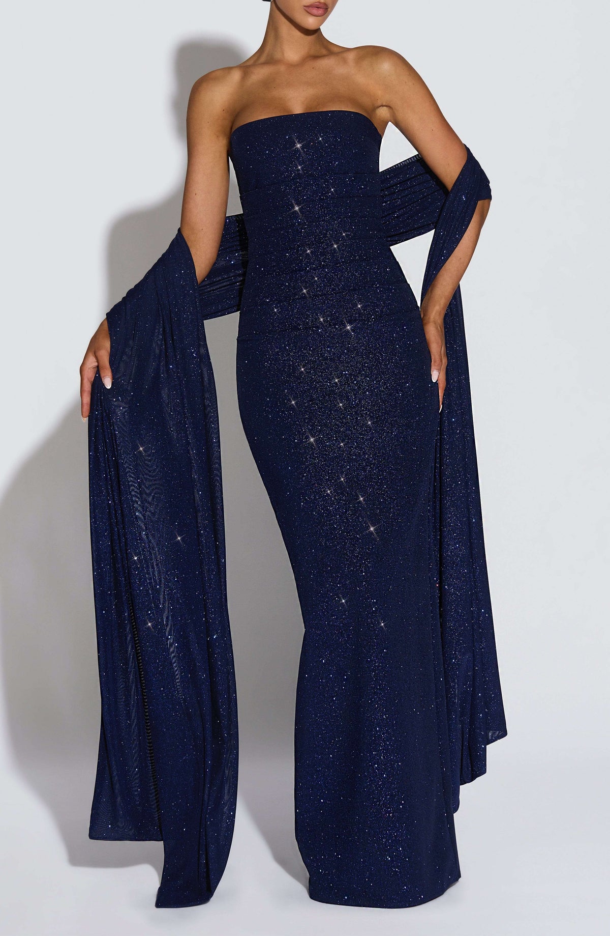 Agnes Shawl - Navy Sparkle L.F