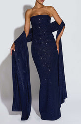 Agnes Shawl - Navy Sparkle L.F