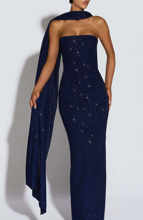 Agnes Shawl - Navy Sparkle L.F
