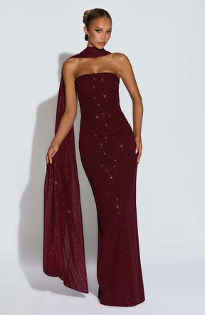 Agnes Shawl - Wine Sparkle L.F
