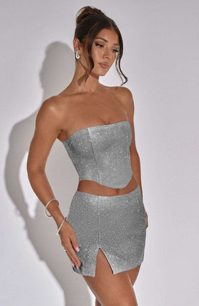 Aimee Top - Silver R.F