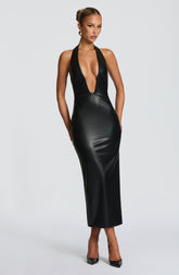 Ainsley Midi Dress - Black DIA