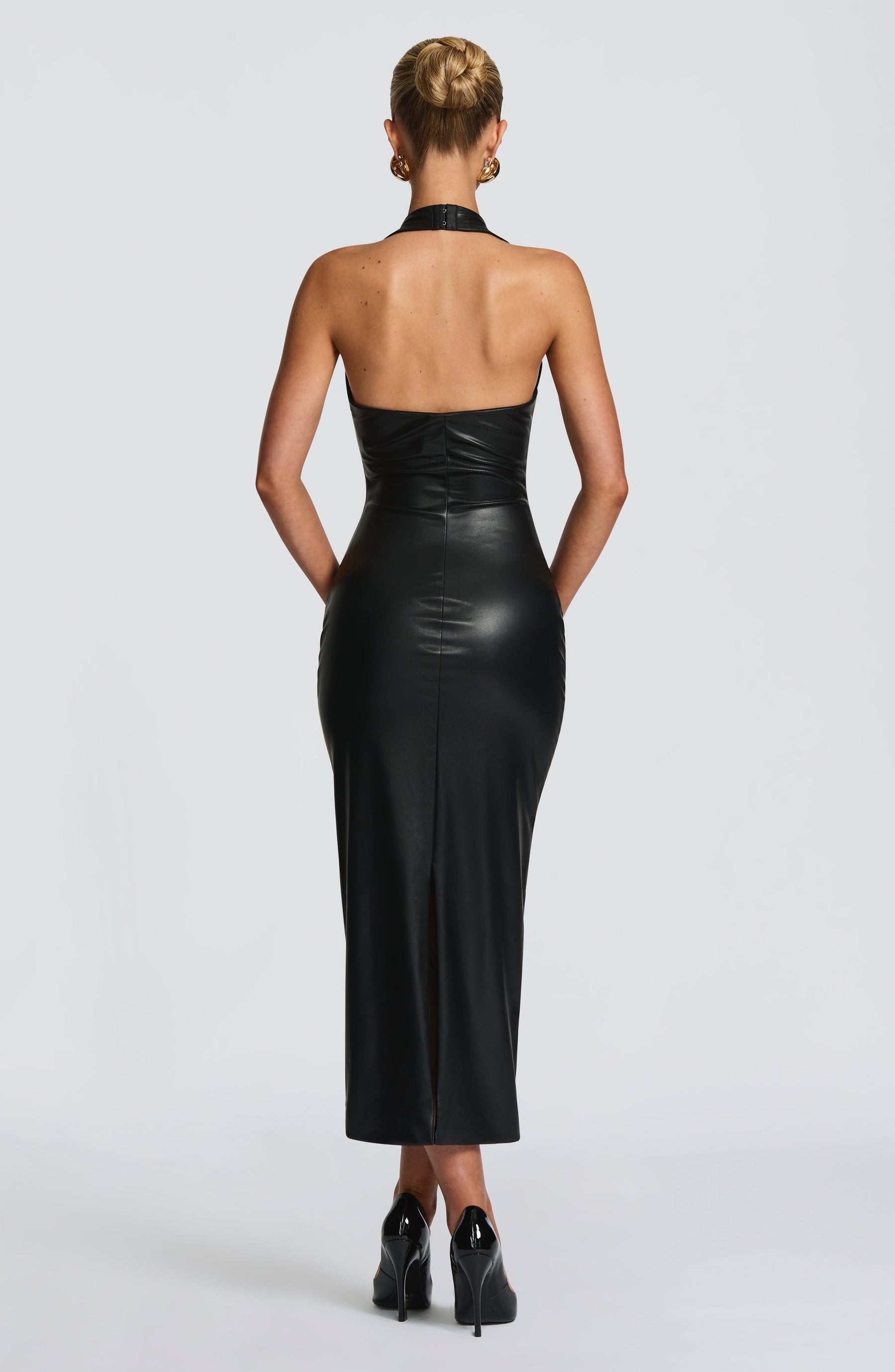Ainsley Midi Dress - Black DIA