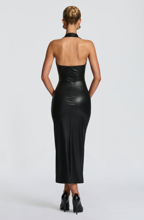 Ainsley Midi Dress - Black DIA